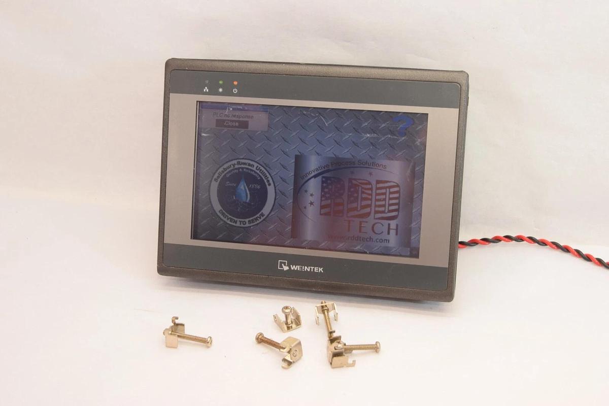 Used WEINTEK EMT3070A 24Vdc PM554-ETH-R Processor Graphic Hmi Panel