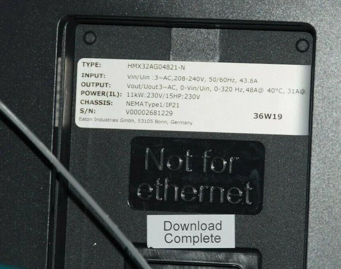 (New) EATON HMX04731NAP6 AC Drive H-Max VFD 208V 15HP 46.2A 15 HP HMX32AG04821-N