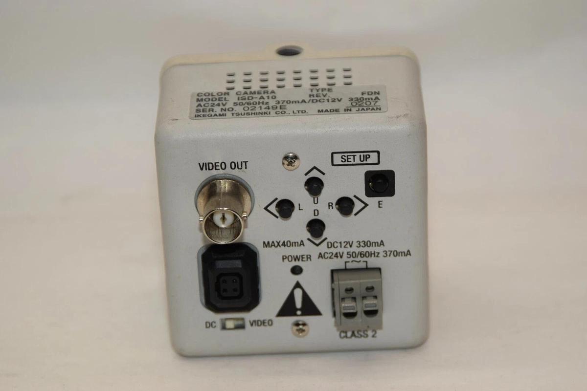 Used IKEGAMI ISD-A10 24V 50/60Hz 370mA Pixim DPS Color Camera