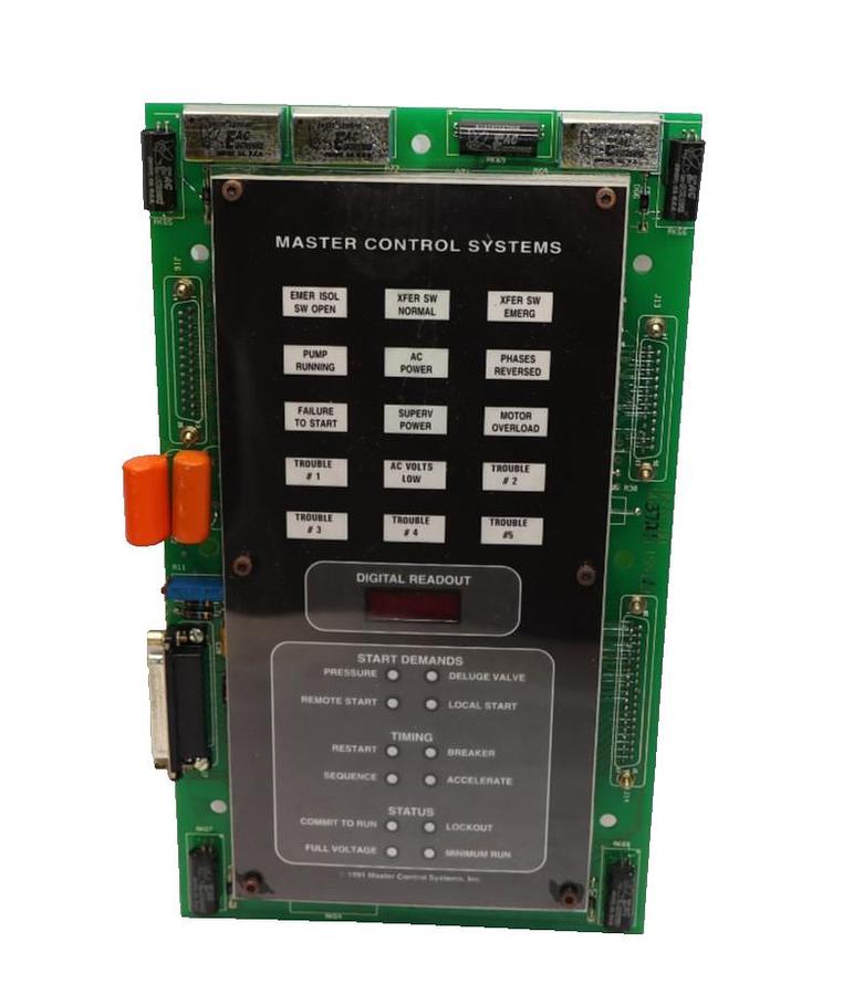 Used Master Control Systems EC-DP ECDP Display Panel 563721 EC Fire Pump Controller