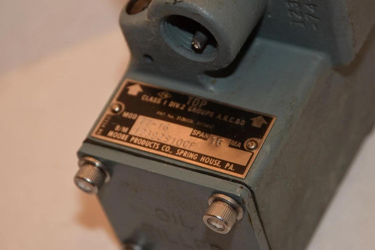 Used MOORE 77-16 16MA Span Pressure Transducer