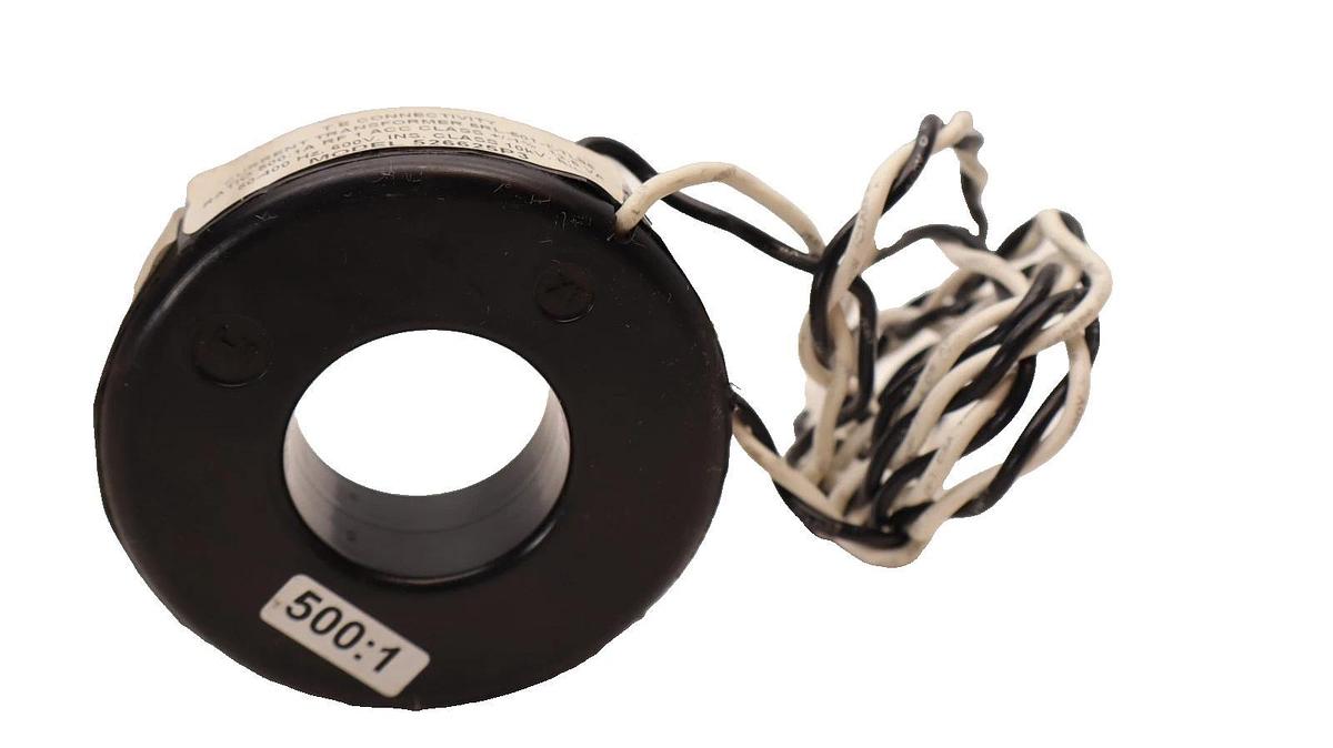 Used T.E. TE CONNECTIVITY 526625P3  5RL-501-1-TL96 500:1A 500:1 Current Transformer