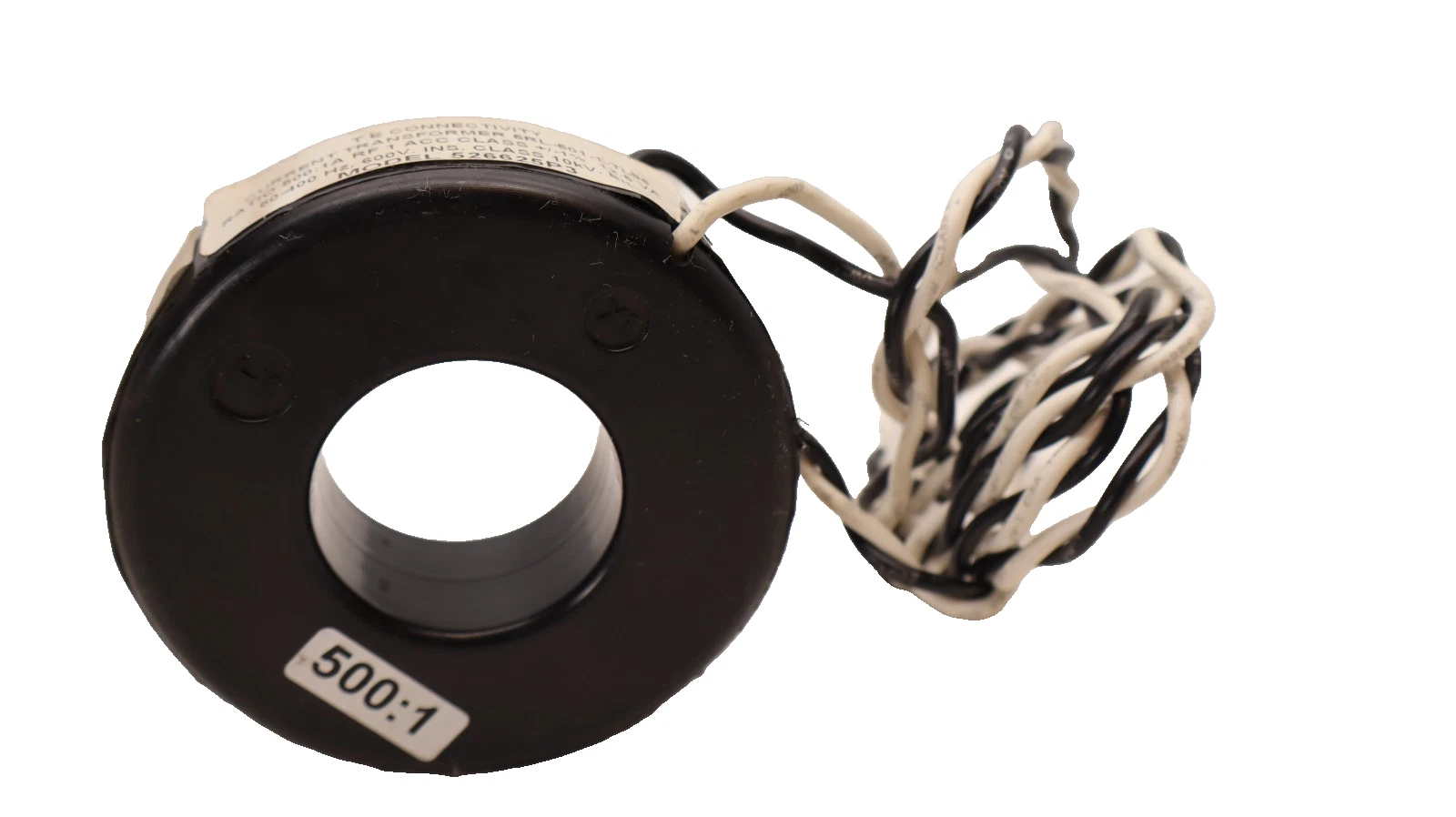 Used T.E. TE CONNECTIVITY 526625P3 5RL-501-1-TL96 500:1A 500:1 Current Transformer