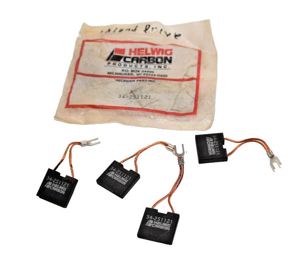 HELWIG Carbon Motor Brush Brushes 34-251121 34251121 1-1/8" x 1/4" (NEW - Pk 4)