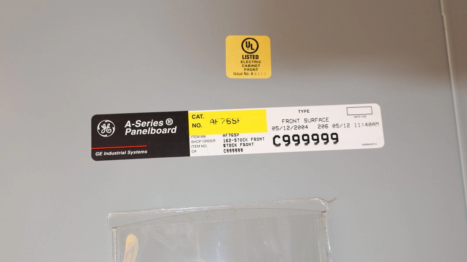 Used General Electric GE ASeries 400A Panelboard Panel AQF3424JBX 208y/120v 3ph 4w 42