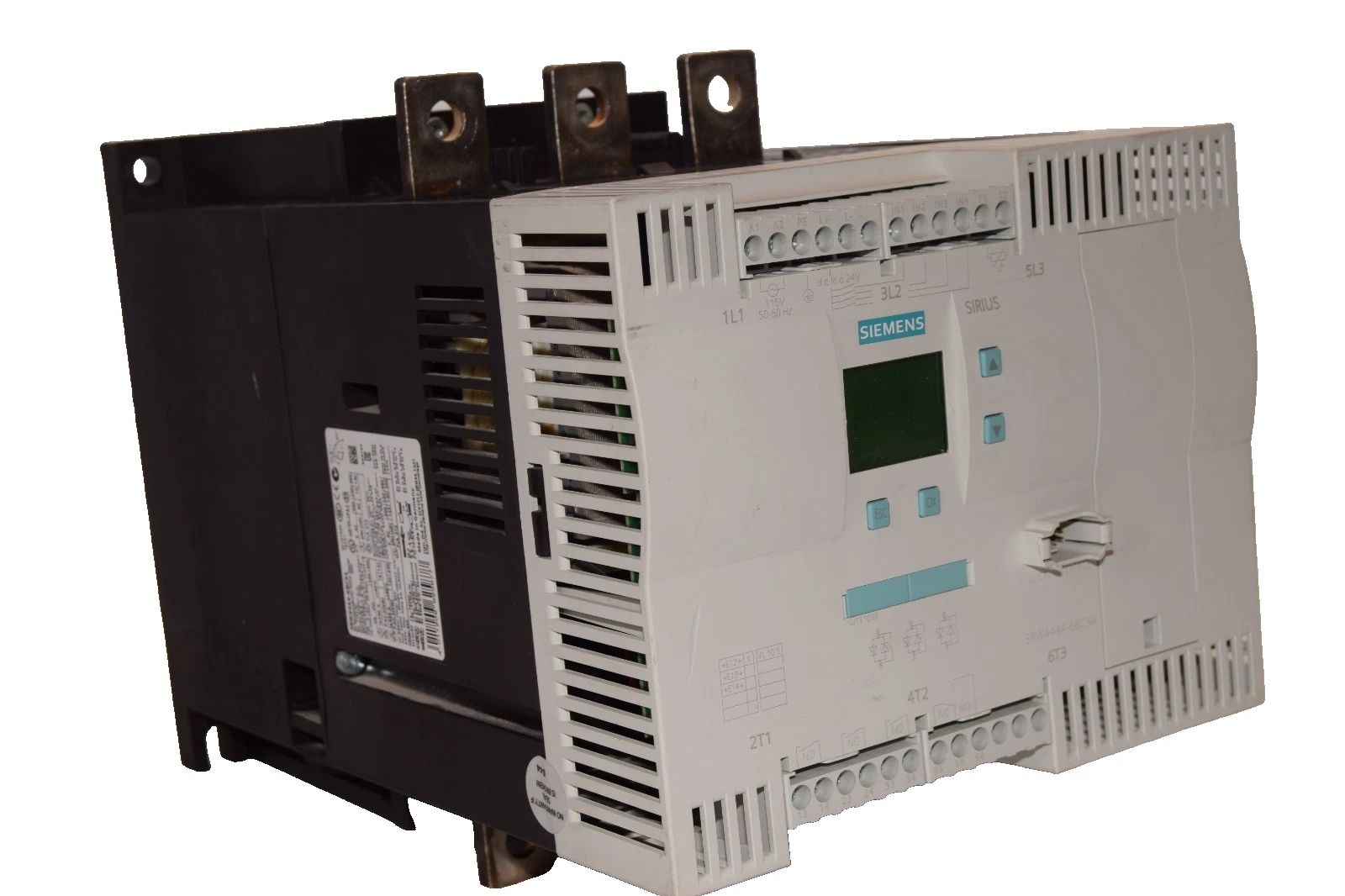 Used Siemens AC Semiconductor Motor Starter 3RW4444-6BC34 SIRIUS 115vac