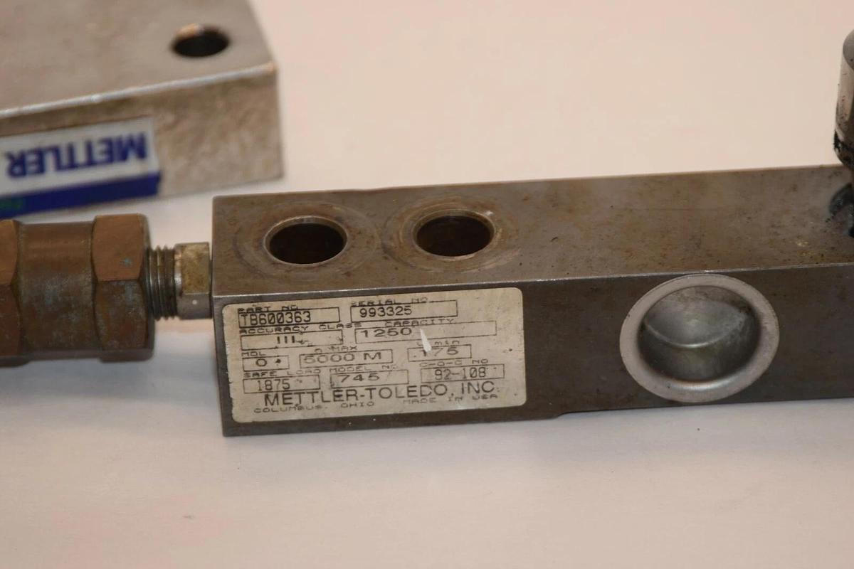 Used METTLER TOLEDO Load Cell TB600363 1250 Capacity 745 92-108