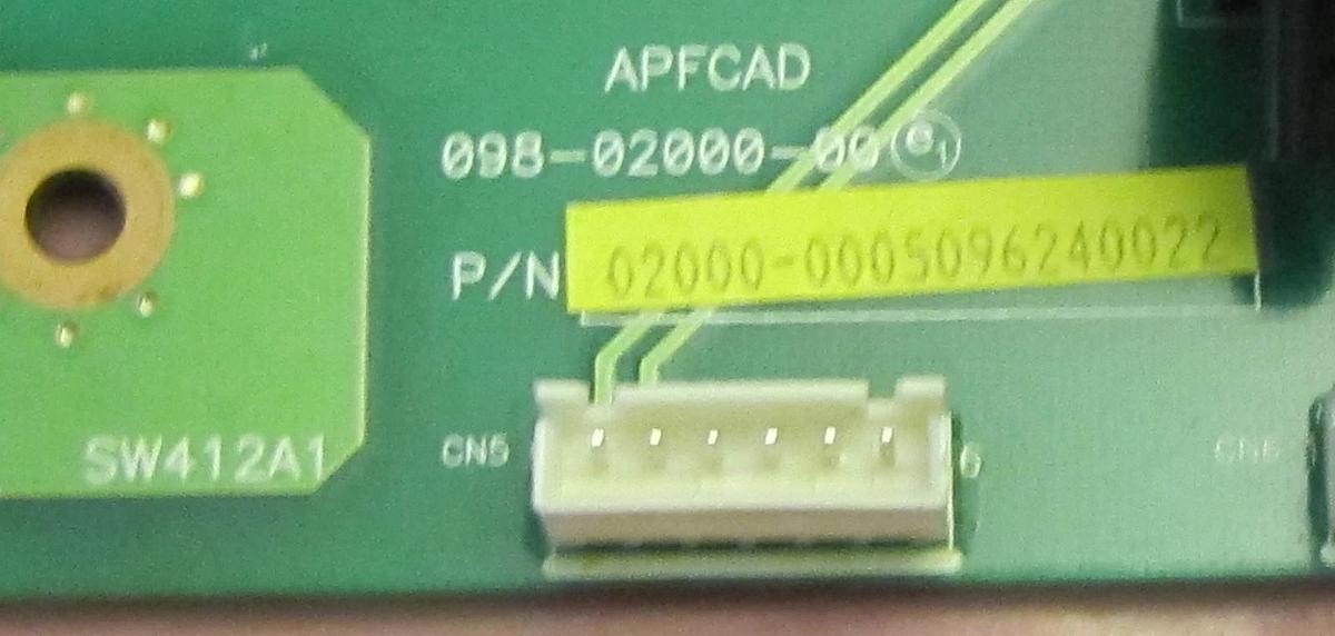 Used No Name Card Board APFCAD 02000-0005096240022 098-02000-00 GP-PAD