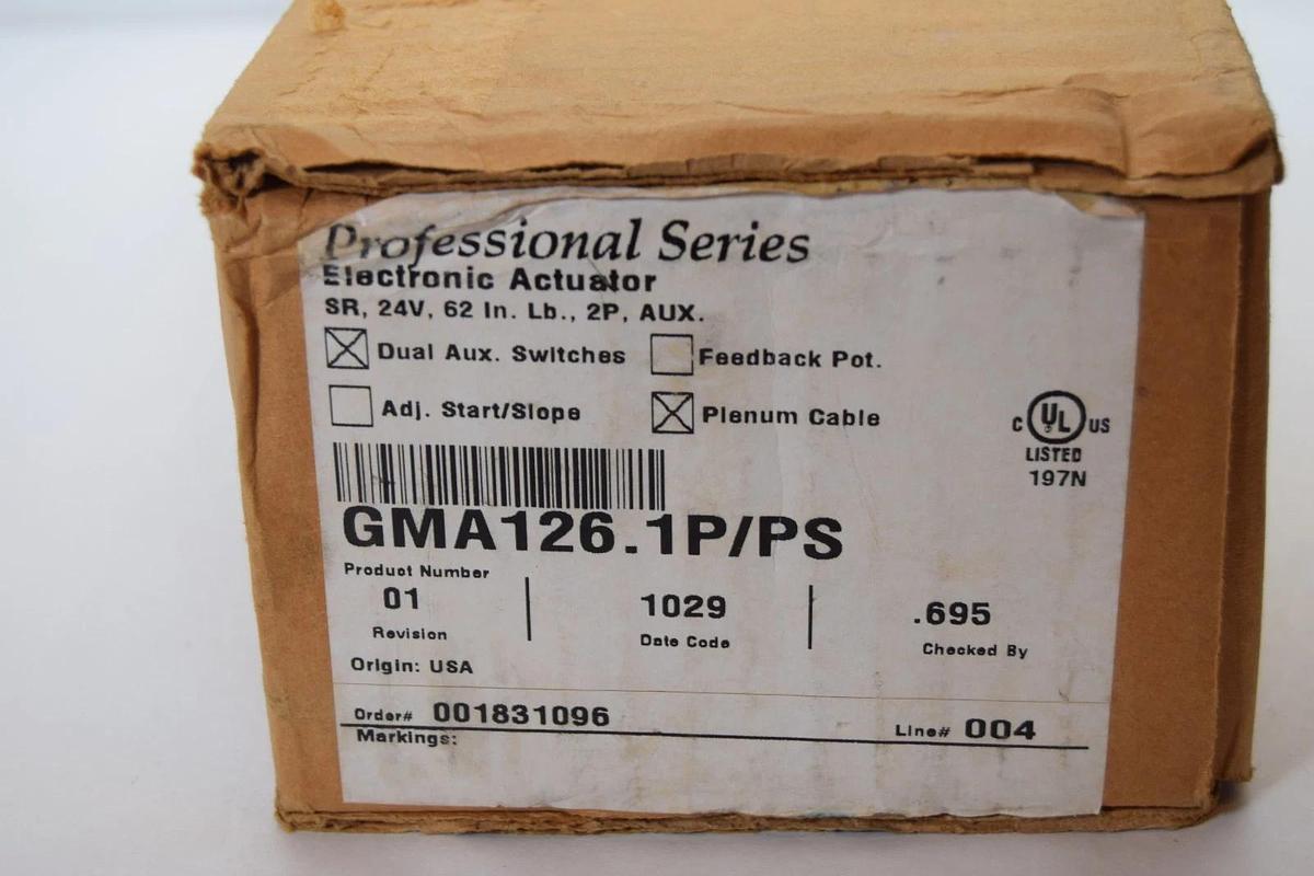 Siemens GMA126.1P/PS 24V 2P Professional Series Electronic Actuator (New)