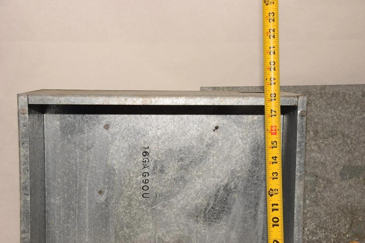 Used Galvanized Enclosure 16GAG90U 18" x 18" x 6" , 16 Gauge, Type 1