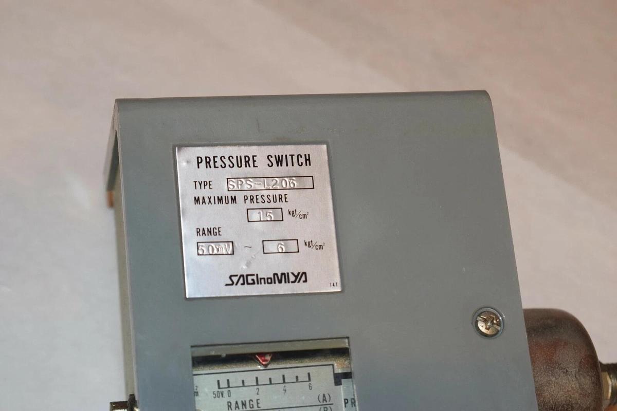 NEW SAGINOMIYA SPS-L206 SPSL206 15kgf/cm2 50cmV DIFFERENTIAL PRESSURE SWITCH