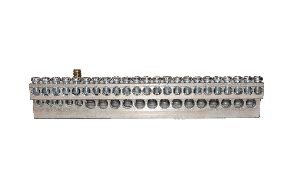 Used Y12-0540 Neutral/Ground Aluminum Bussbar Terminal (Lot of 2)