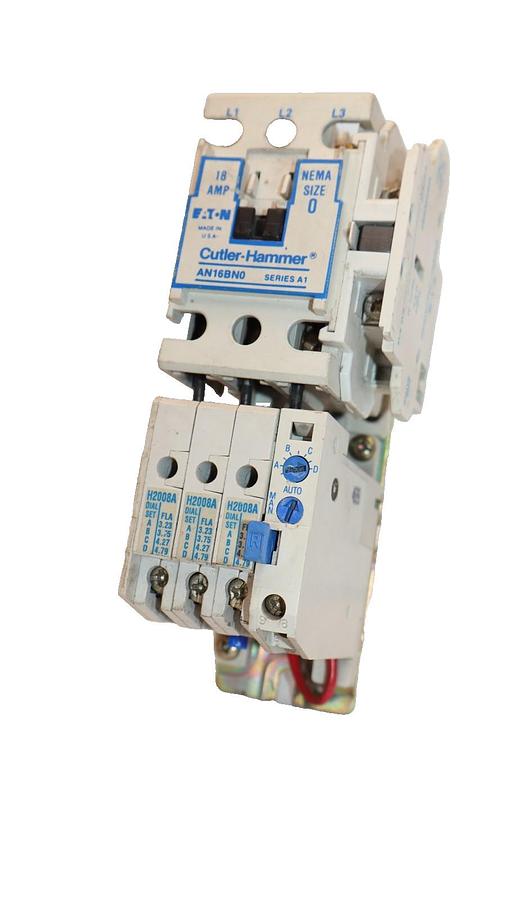 Used Cutler-Hammer Eaton Starter CH AN16BN0 Size Sz 0 600V 18A 18 Amp 120v coil