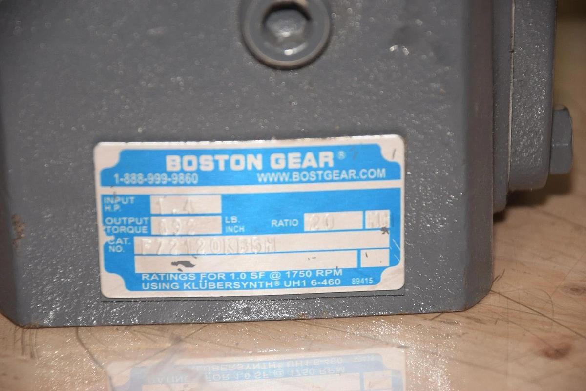 BOSTON GEAR F72120KB5H 1.4HP GEAR REDUCER NEW