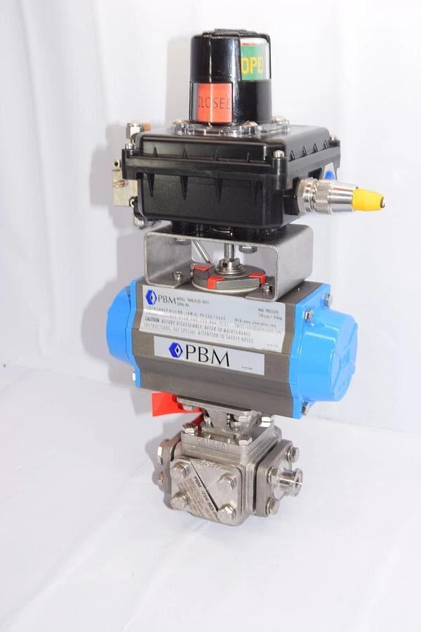 Used PBM PAVBL453S-0075 Actuator SS Valve 1/2" MIHLC4X-Z01-34A-K095 Westlock 711