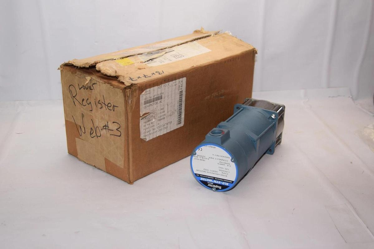 SUPERIOR SS451-1032 Synchronous Motor Slo-Syn Motor 1 Phase 120Vac (NEW)