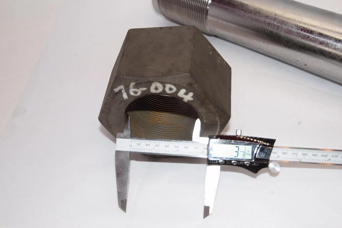 Used Very Large Bolt, Nut & Stud 3-1/8" Dia. approx. 17" Long P-183-N,  0484D, 76-004