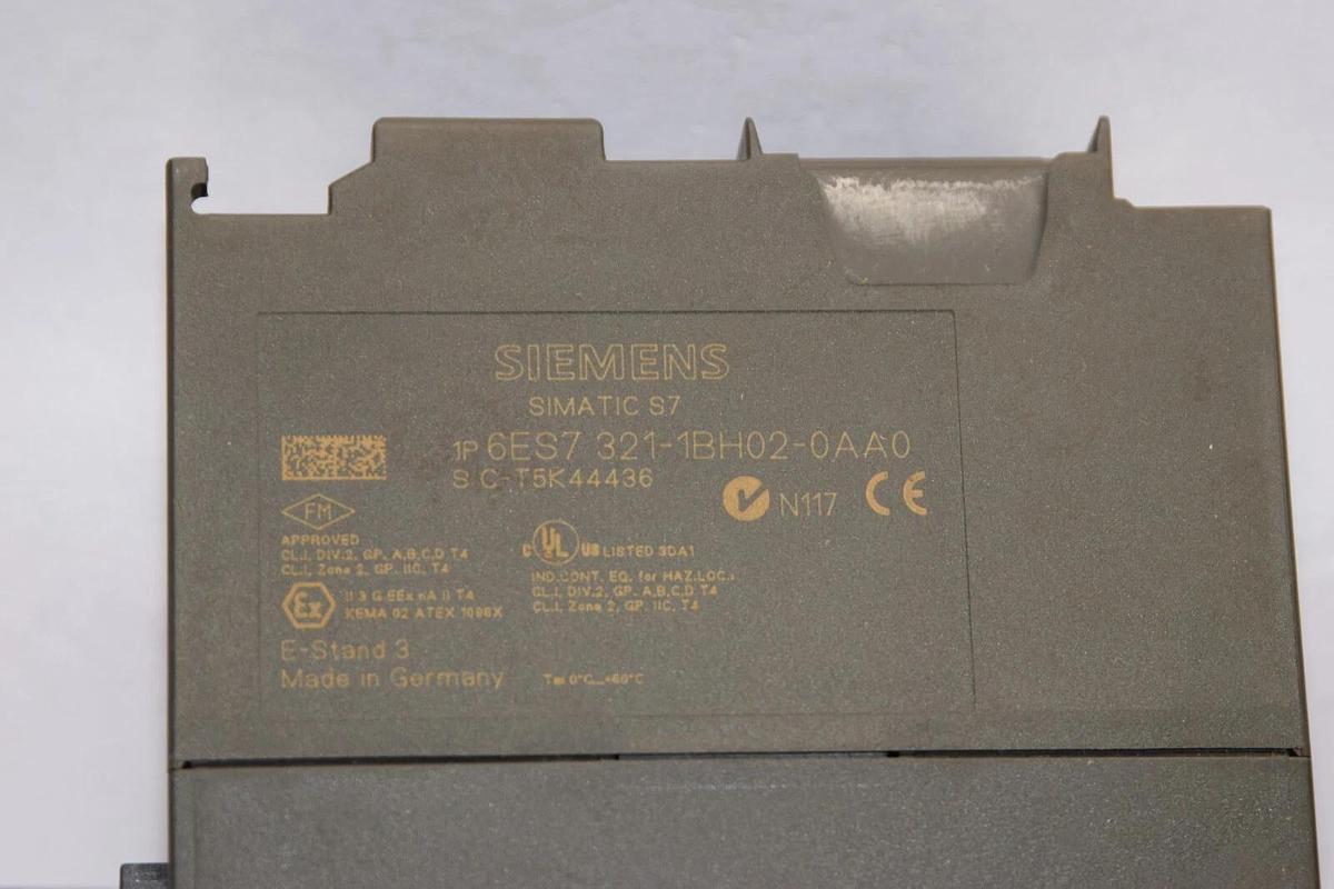 Used SIEMENS Input Module 6ES7 321-1BH02-0AA0 6ES73211BH020AA0 SM321 16xDC24V