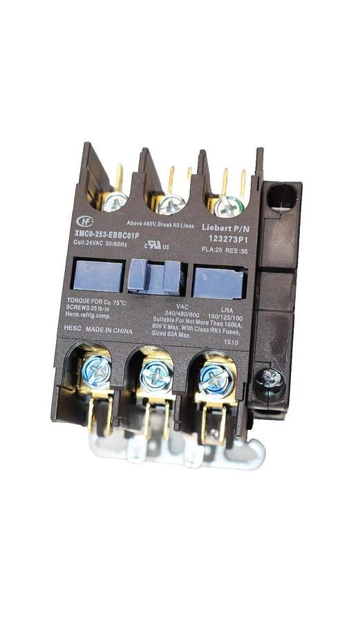 Used LEIBERT / HOMER 123273P1 , XMC0-253-EBBC01P 24Vac 3P Contactor