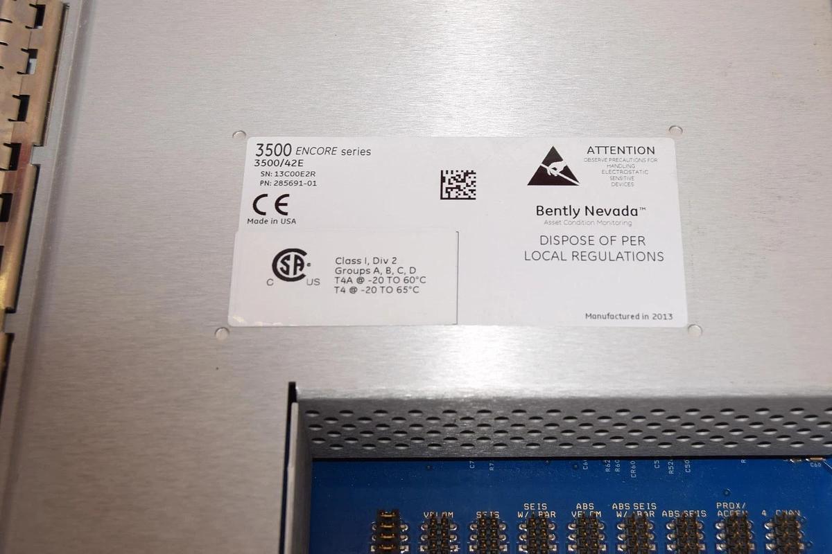Bently Nevada 285691-01 , 3500/42E , 3500 Encore series Vibration Monitor (New)