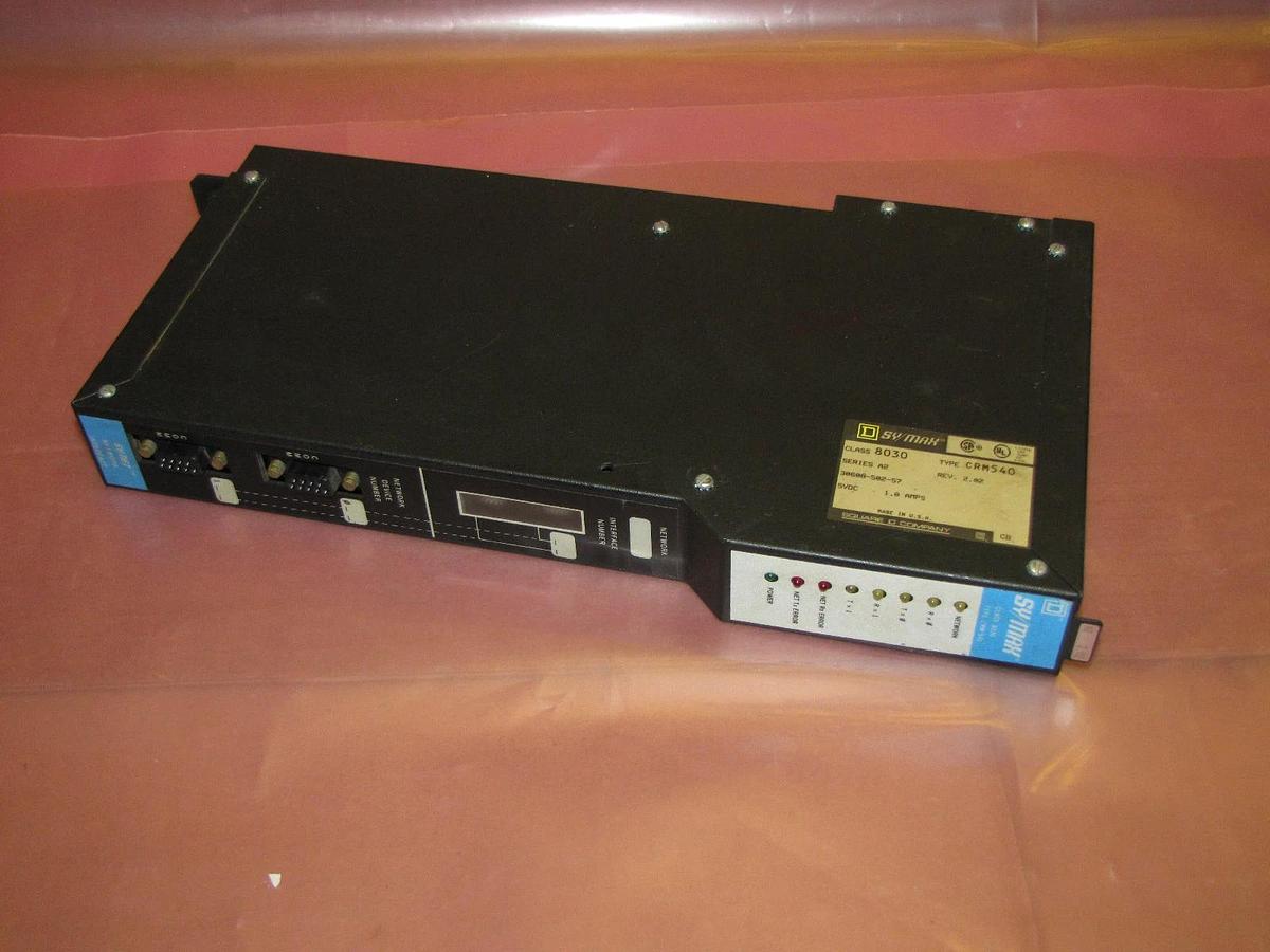 Used SQUARE D SYMAX NETWORK INTERFACE 8030 CRM540 8030CRM540 A2 2.02