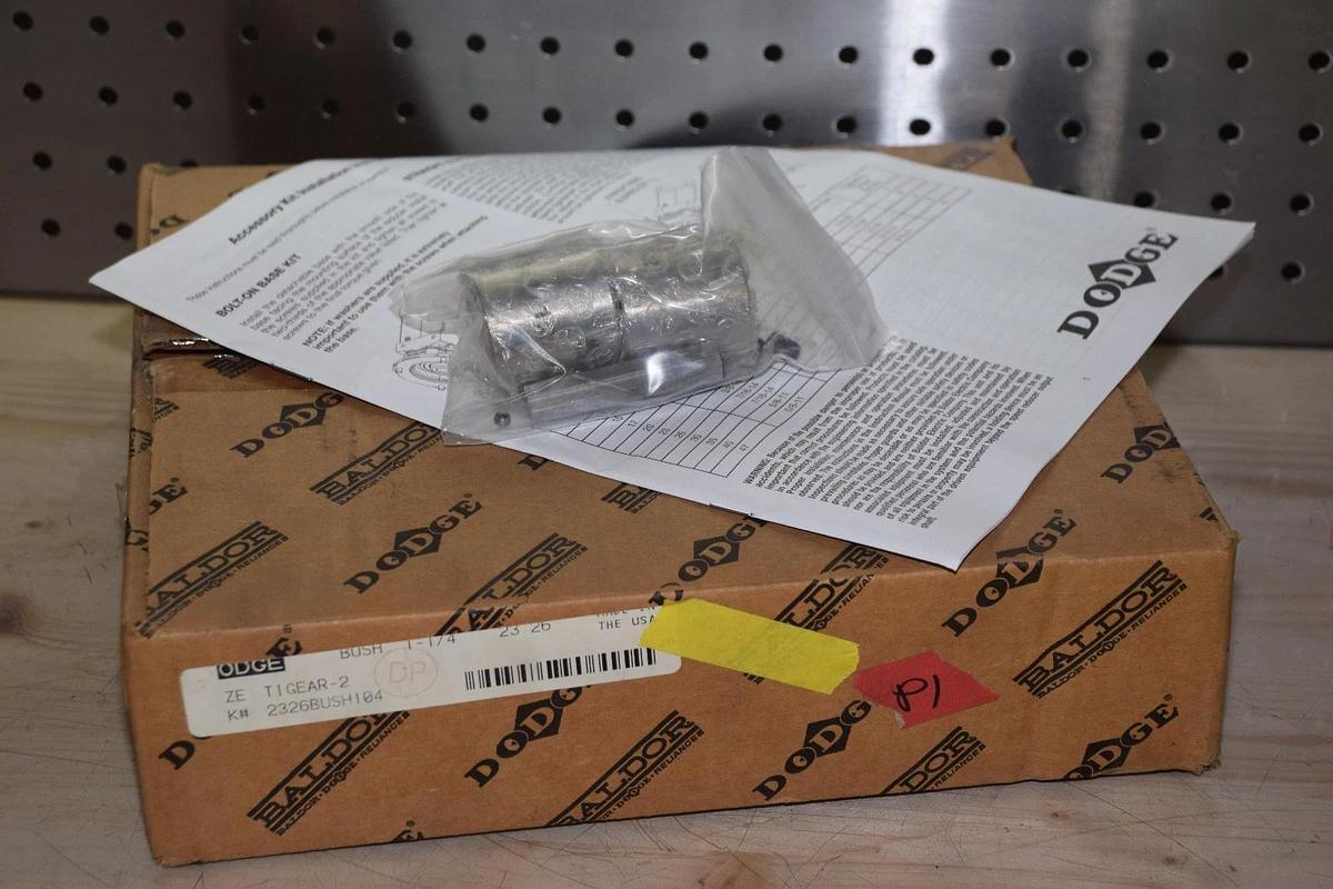 DODGE / BALDOR 2326BUSH104 TIGEAR-2 HOLLOW REDUCER BUSHING KIT NEW