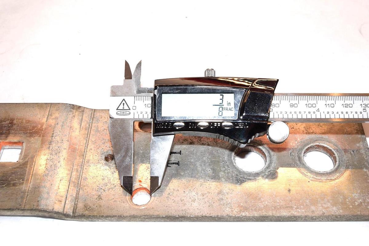 Used Buss Bar 10-1/4" x 2-7/8" x 1/4" Copper