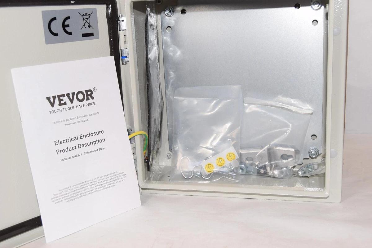 Vevor Steel Electrial Enclosure ST3 315 ST3315 12"x12"x6" Nema 4x (New)