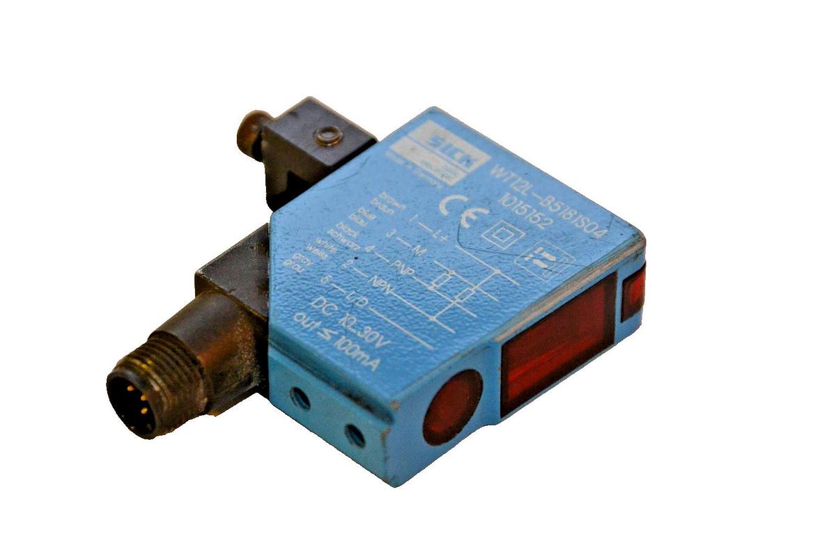 Used SICK Photoelectric Switch Sensor WT12L-B5181S04 WT12LB5181S04 1015152 10...30v