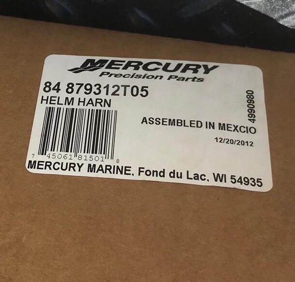 New Mercury Mercruiser Quicksilver Oem 84-879312T05 Harness Helm Twin Engine