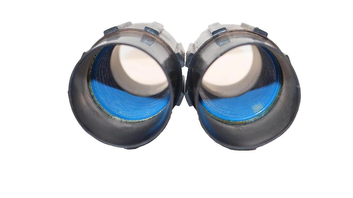 1-1/2" PVC Coated Coupling Body Fitting Coupling (New - Lot of 2)