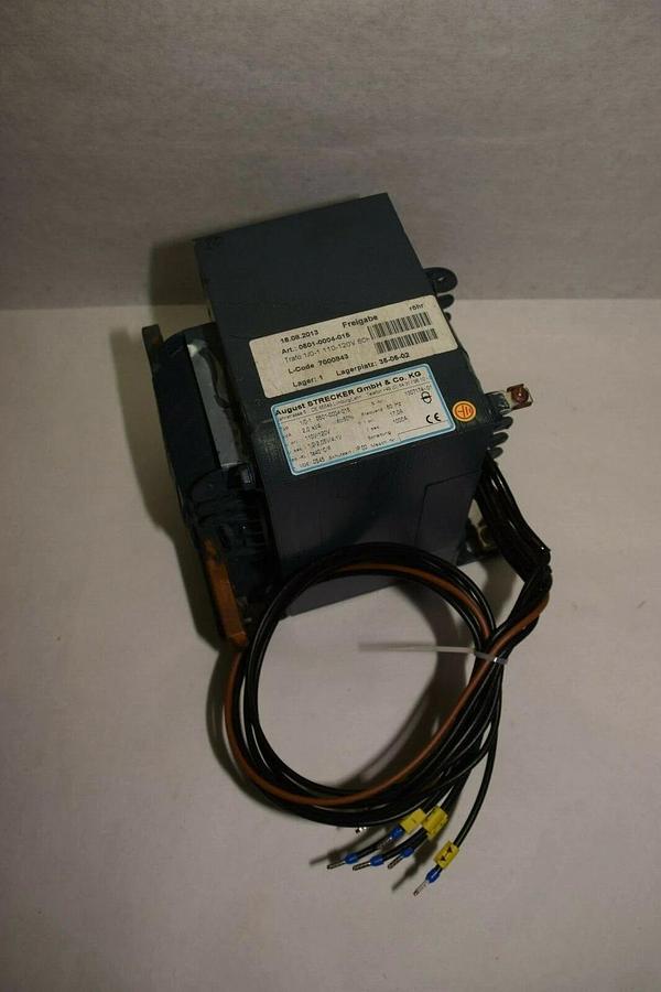 Used AUGUST STRECKER GmbH & CO 1/0-1 0501-0004-015 2,0kVA 110V-120V TRANSFORMER