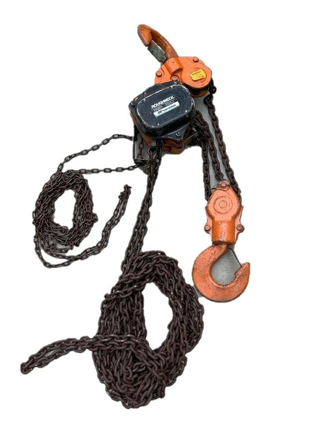 Used Ingersoll Rand Roughneck 8 TON Rigging Hoist W/ 20' LIFT CHAIN HOIST VL2-080 20'
