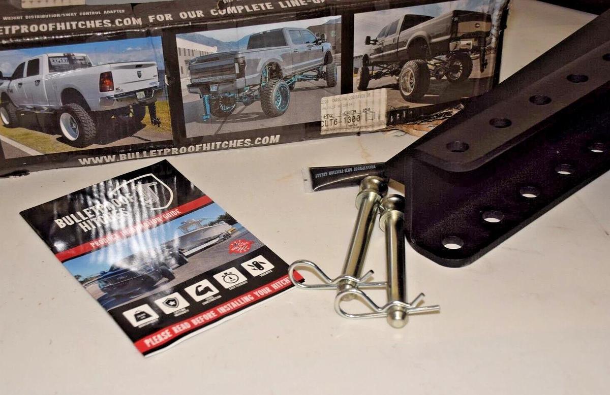 BulletProof Hitches Hitch  2.5" Heavy Duty 22,000lb 16" Drop/Rise Steel (NOS)