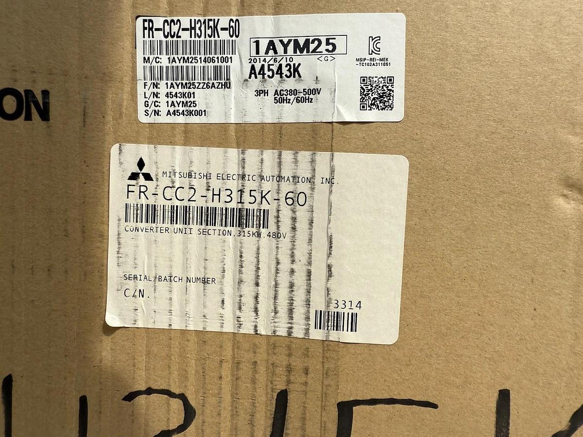 Mitsubishi Converter Unit Rectifier FR-CC2-H315K-60 FRCC2H315K60 315kw 480v *NEW