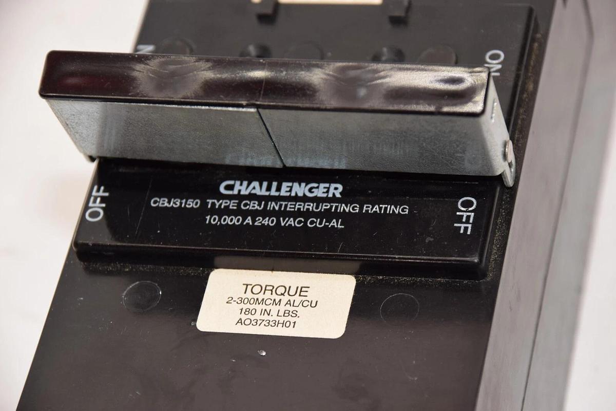 CHALLENGER CBJ3150 150A 150 Amp A 3 Pole 240Vac Circuit Breaker (NEW)