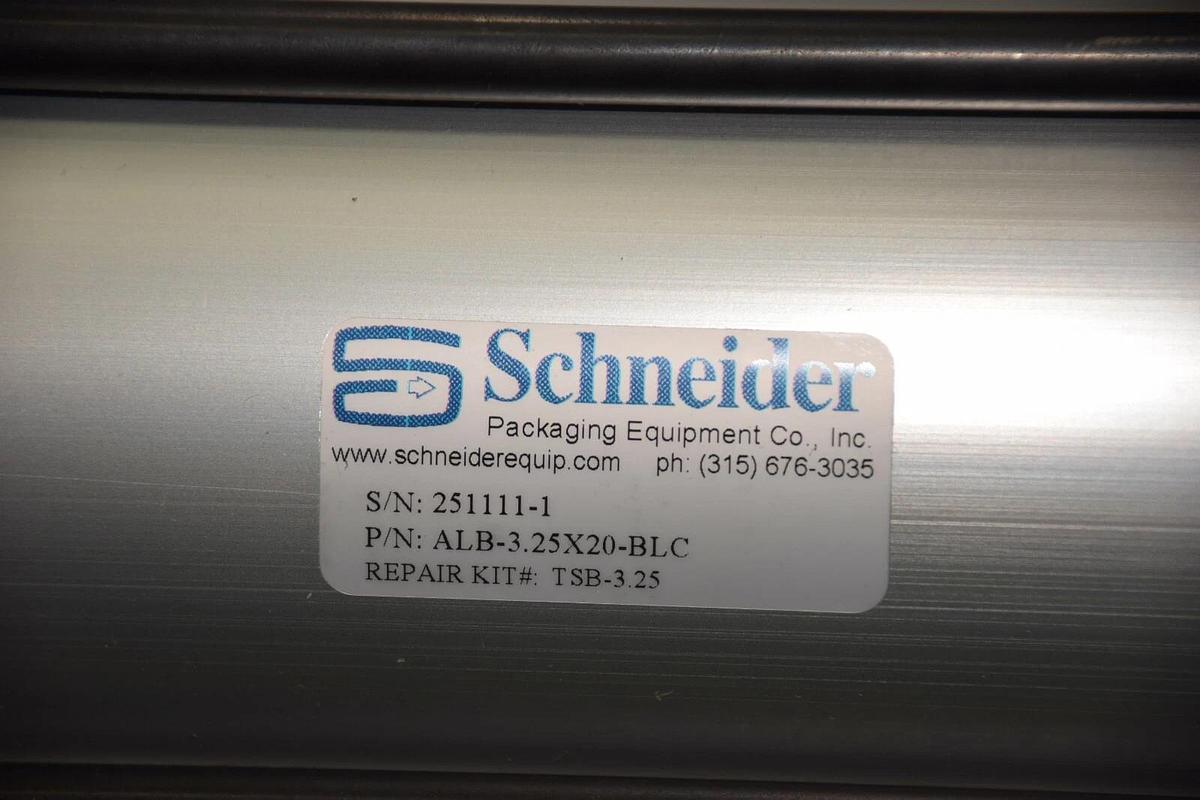 SCHNEIDER ALB-3.25X20-BLC TSB-3.25 19" STROKE 1" SHAFT PNEUMATIC CYLINDER NEW