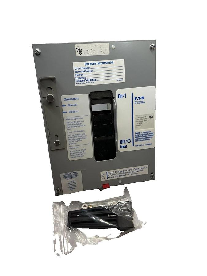 Used Eaton LD MDL EOP4MT07 Motor Operator Breaker Breaking 120vac E0P4MT07