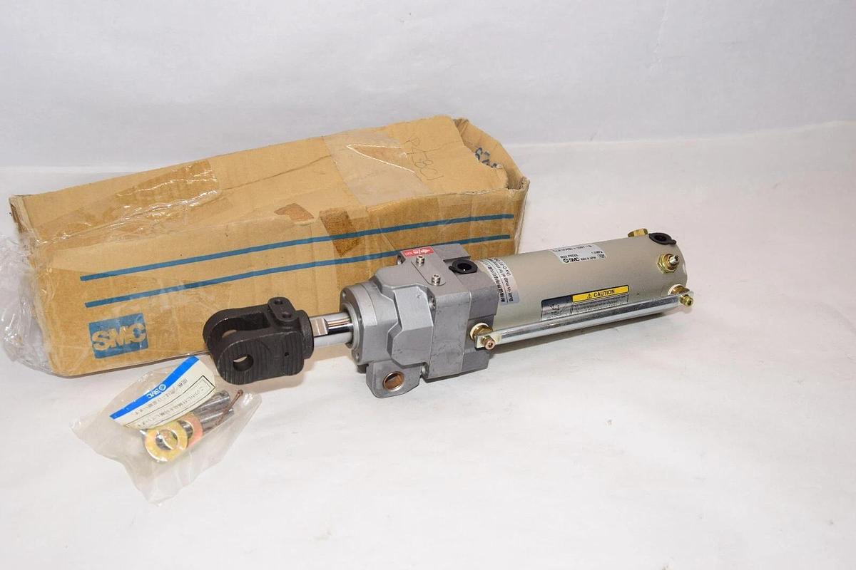 (NEW) SMC CLK1PA50-100Y-B Pneumatic Cylinder With Clamp