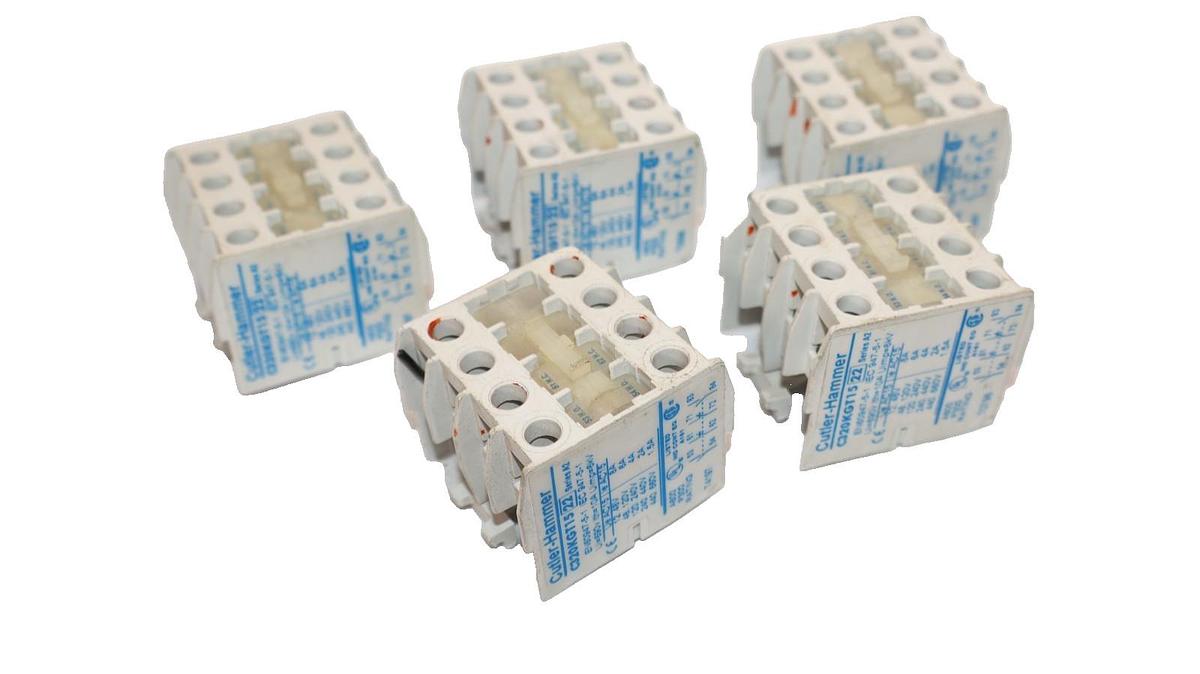 Used Cutler-Hammer Eaton Contact C320KGT15 22 600V 10A 10 Amp 3P (Lot of 5)