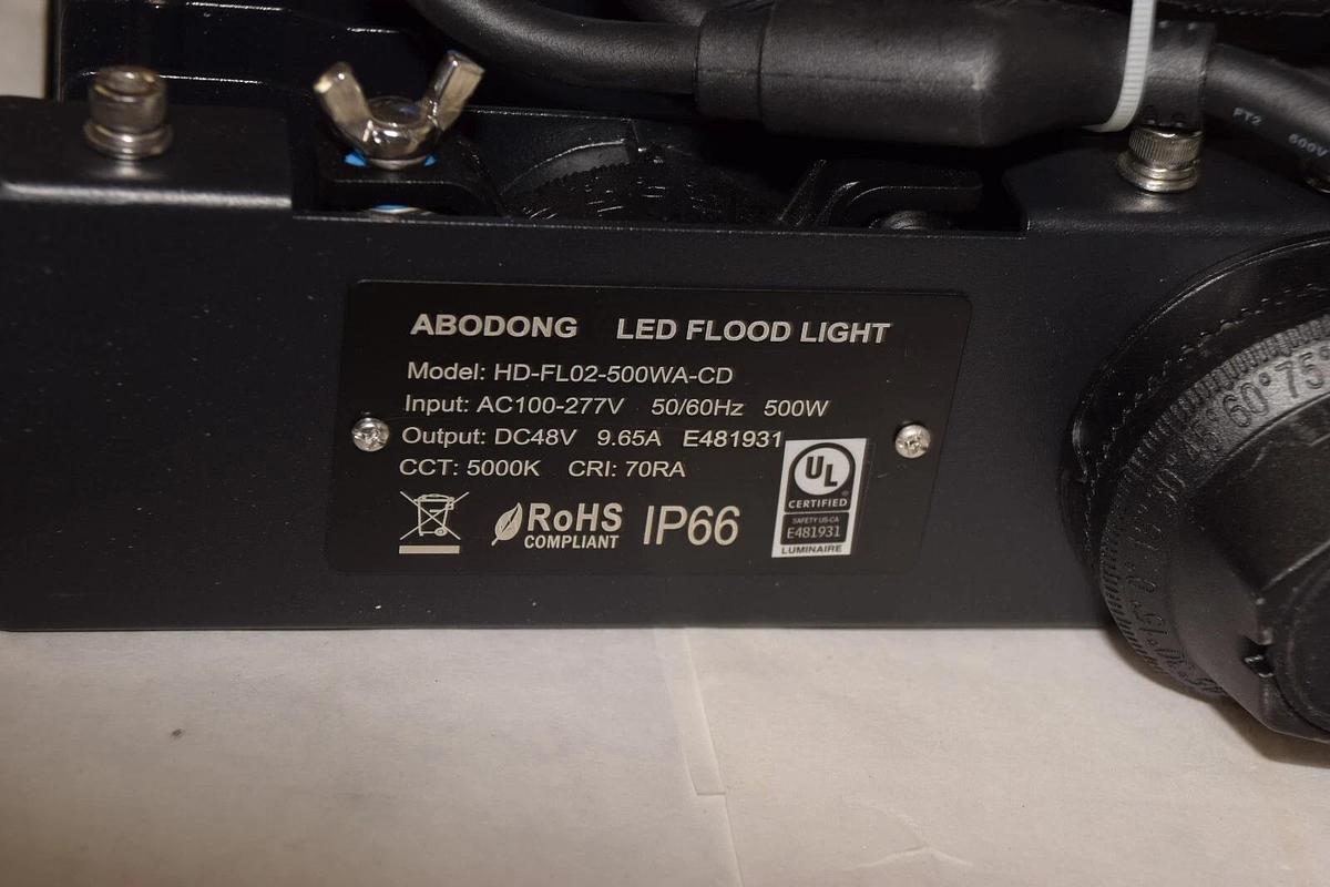 Abodong Arena Stadium LED Flood Light 500W 5000k 65000lm HD-FL02-500WA-CD *NEW