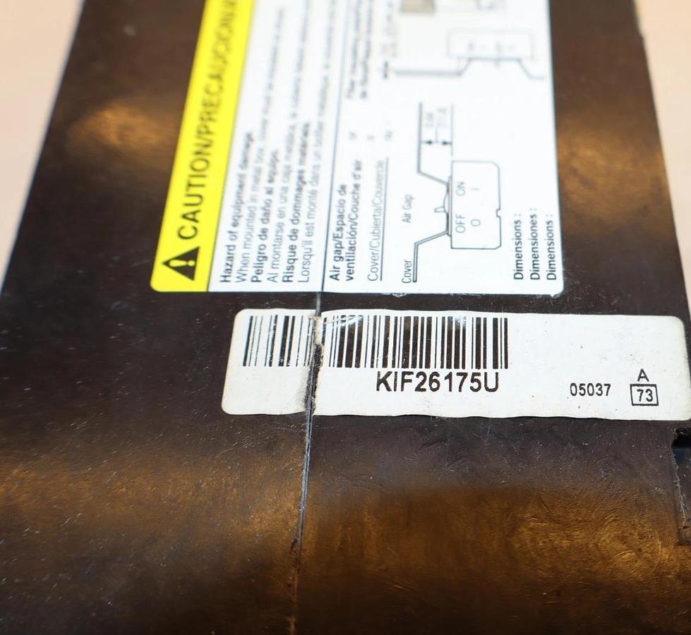 Used Square D 175A 175 Amp Circuit Breaker KCP24175MT 480V