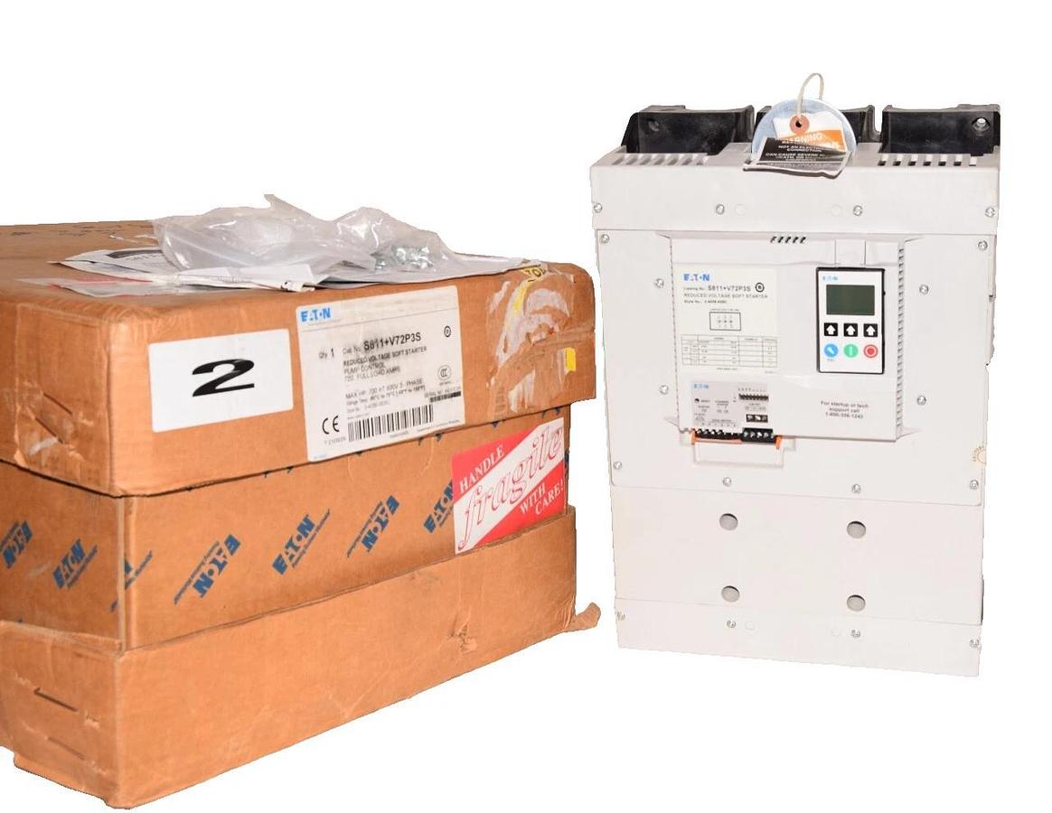 EATON Reduced Voltage Soft Starter Pump Control S811+V72P3S 700hp 600v 3ph NEW