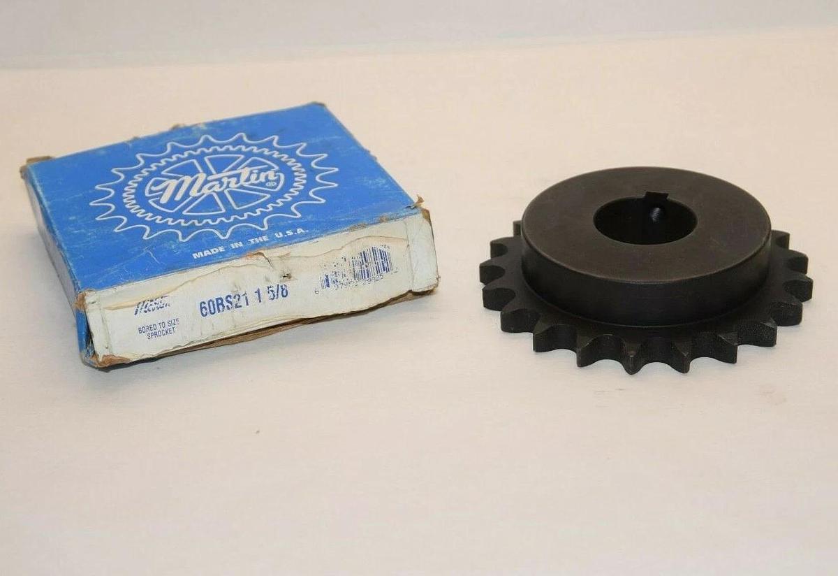 (NEW) MARTIN 60BS21 1-5/8 1-5/8" Bore 21 Teeth Sprocket