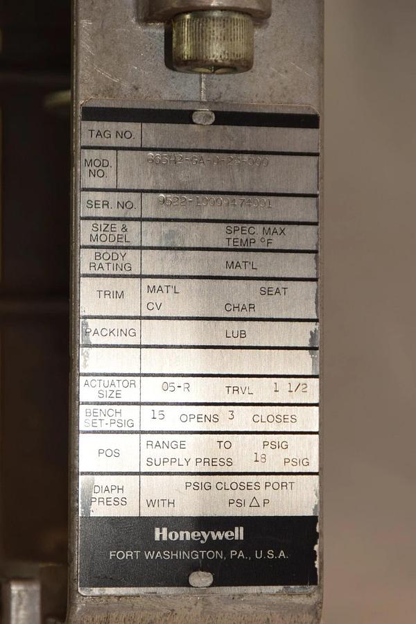 Refurbished HONEYWELL 865H2-GA-0-28-000 05-R 1-1/2" 15 opens 3 closes Valve Actuator