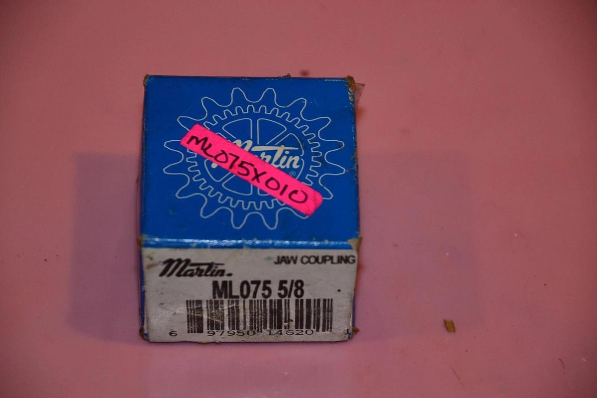 MARTIN JAW COUPLING ML075 5/8" ML075X010 NEW