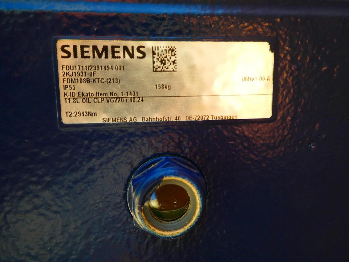 New, Siemens Flat Gearbox fdu1711/2391494 001, 2kj1931-0f, fdm108b-ktc for Ekato