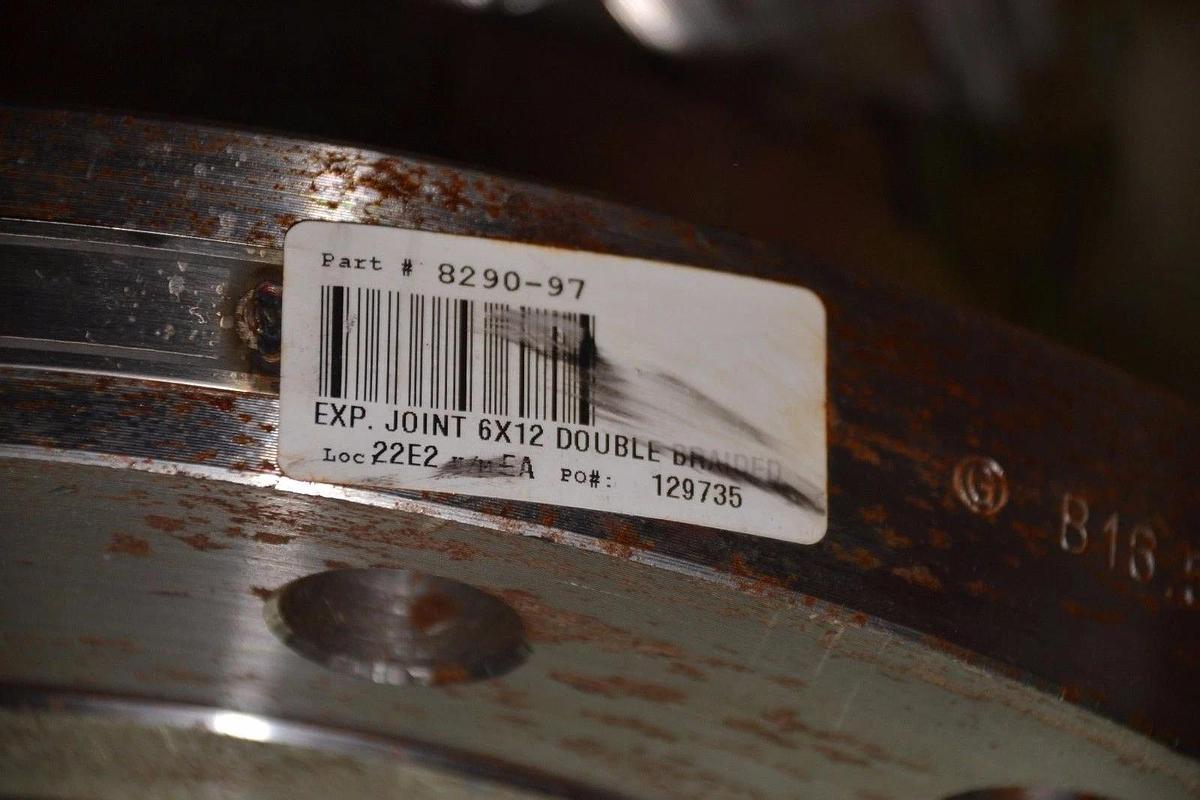 Senior Flexonics 6"x12" Expansion Joint Stainless Steel Flex  6" Flow 12" flange