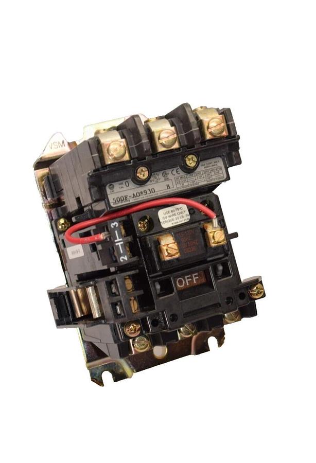 (NEW) ALLEN BRADLEY 500F-A0*930 Series B Size Sz 0 115-120V Coil