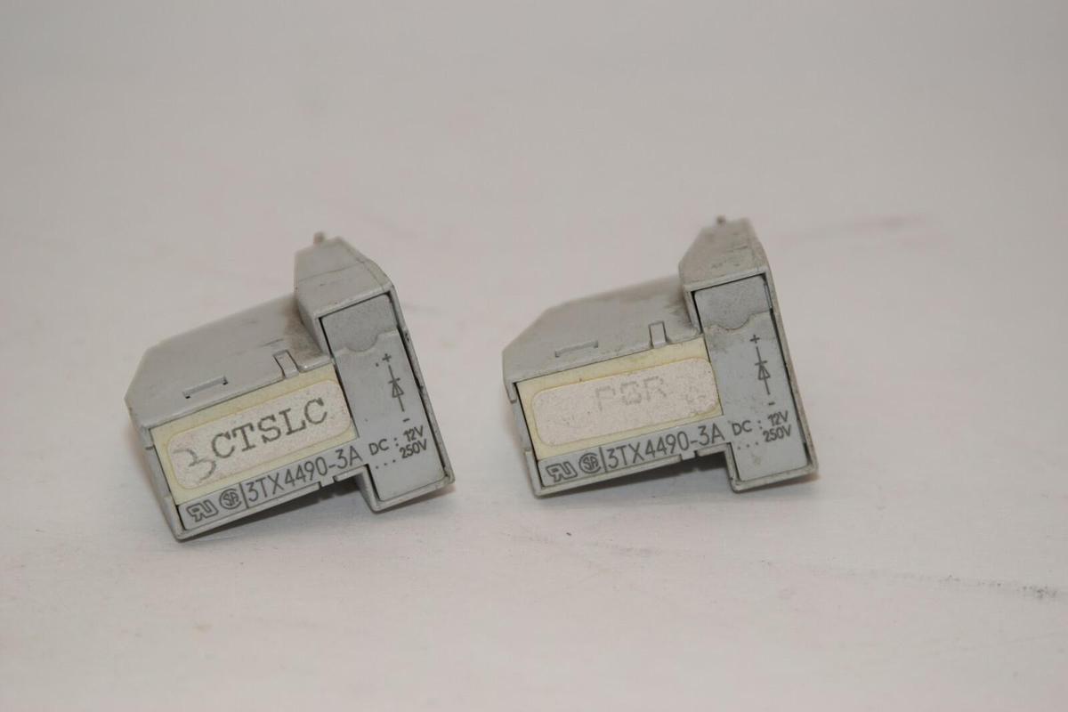 Used (Lot of 2) Siemens 3TX4490-3A  3TX44903A Varistor Surge Suppressor 3TX4490 3A